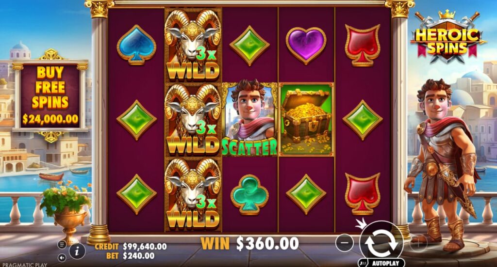 Heroic Spins Slot